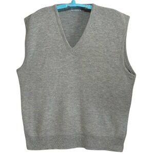 Vintage 80s Women Westchester Classic ILGWU USA Sweater Vest Eclectic Grandpa XL